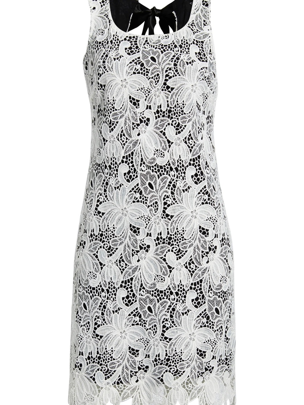 Tahari ASL White Floral Lace Shift Dress NWT - Picture 5 of 6